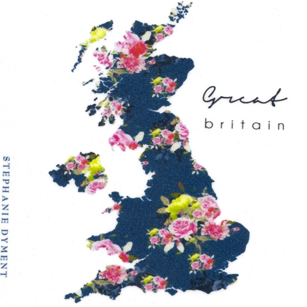 Untersetzer - Stephanie Dyment Flower Map United Kingdom