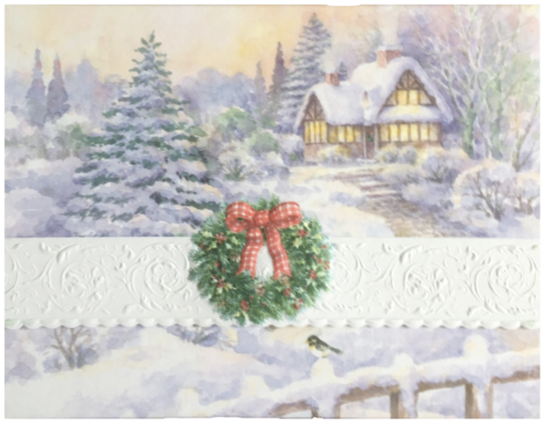 Carol Wilson Weihnachtskarten Winter Cottage (Winterhäuschen)