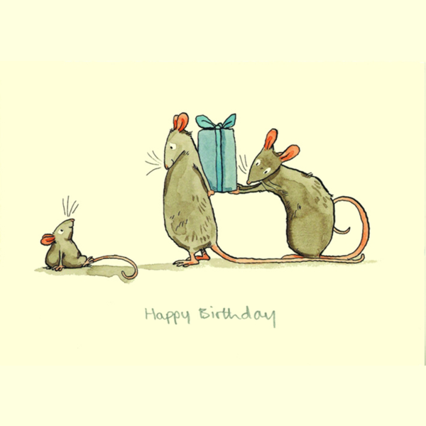 Karte MAUS Happy Birthday Anita Jeram von Two Bad Mice