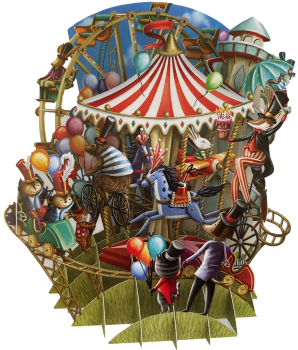 3 D Karte CAROUSEL CAPERS - Karussell
