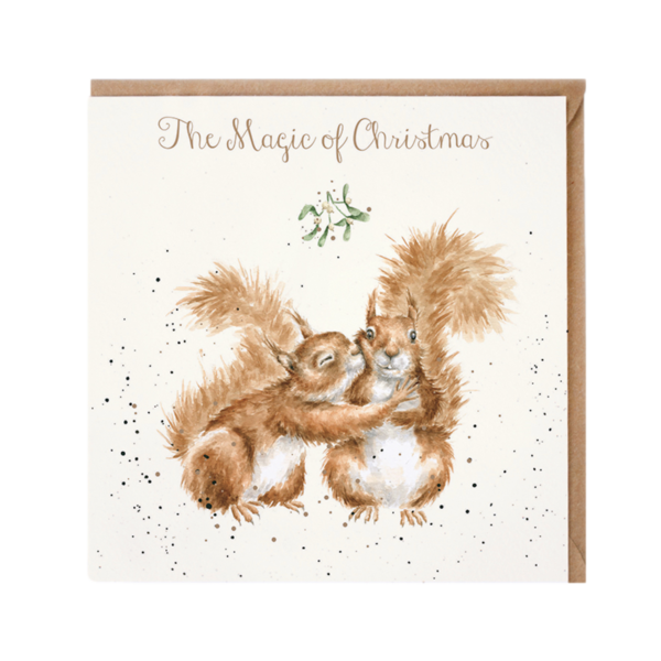 Karte Christmas EICHHÖRNCHEN Magic of christmas von Wrendale Designs aus England