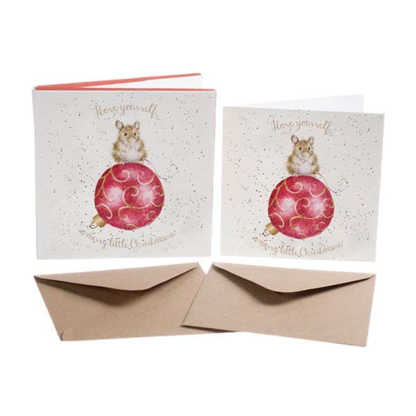 Kartenset Christmas MAUS CHRISTMOUSE von Wrendale Designs aus England