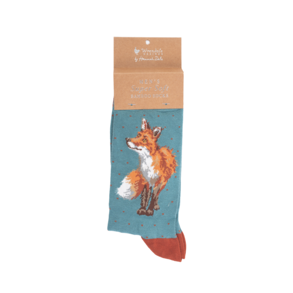 Männersocken Bright eyed and bushy tailed - Wrendale Designs