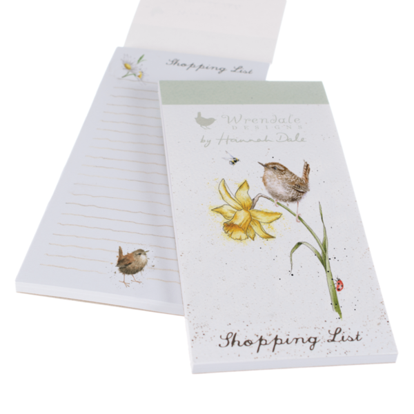 Magnetblock Shopping List Birds and the Bees - Wrendale Designs